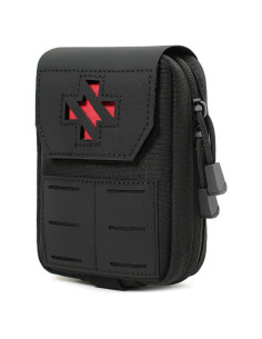 Bolsa EMT Molle Táctica Lemubeane Negra 11.94x5.08x16cm