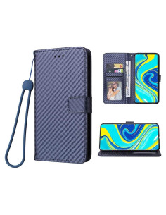Funda Flip Xiaomi Redmi Note 9 Pro / Note 9S Azul con Tarjetero