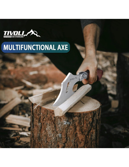 Hacha de Camping TIVOLI con Funda de Nylon, 22.86 cm Hacha de Camping TIVOLI con Funda de Nylon, 22.86 cm