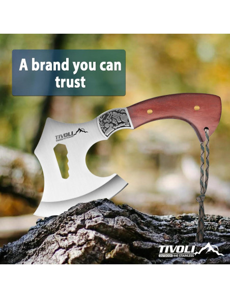 Hacha de Camping TIVOLI con Funda de Nylon, 22.86 cm Hacha de Camping TIVOLI con Funda de Nylon, 22.86 cm