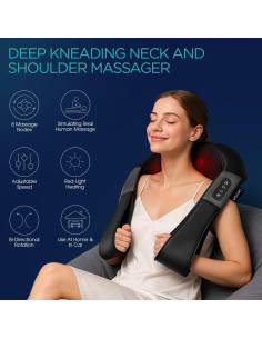 Masajeador Eléctrico de Cuello y Espalda VOYOR PJ100 con Calor 2