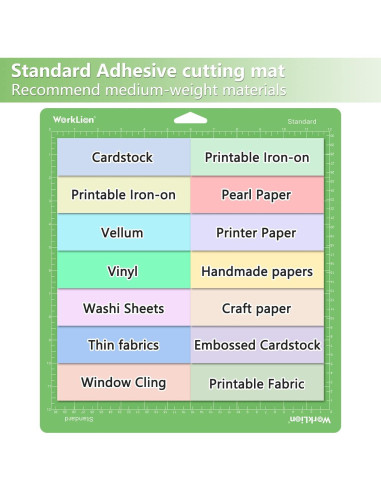Matriz de Corte WORKLION 30.5x30.5cm Adhesiva Estándar 3 Piezas