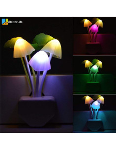 Luz Nocturna LED iBetterLife Hongo 2 Paquete Cambiante Color 2