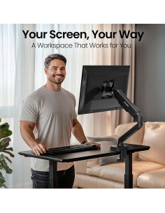 Brazo de Monitor EVEO Ajustable 34" Negro - Soporte VESA 2