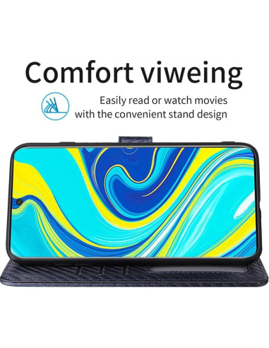 Funda Flip Xiaomi Redmi Note 9 Pro / Note 9S Azul con Tarjetero