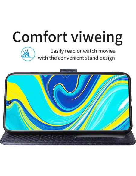 Funda Flip Xiaomi Redmi Note 9 Pro / Note 9S Azul con Tarjetero