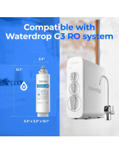 Filtro de Agua Waterdrop WD-G3-CF, Paquete de 2, Carbono Activado 2