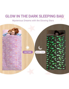 Saco de Dormir HOMBYS Brilla en la Oscuridad 213x76 cm 2