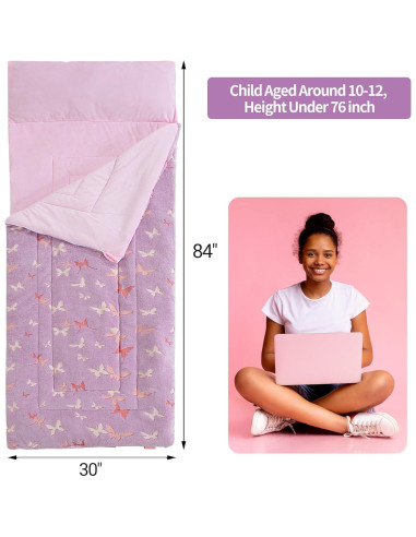 Saco de Dormir HOMBYS Brilla en la Oscuridad 213x76 cm