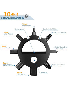 Multitool Copo de Nieve POXIMO 10 en 1 - Kit de Herramientas 2