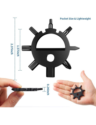 Multitool Copo de Nieve POXIMO 10 en 1 - Kit de Herramientas