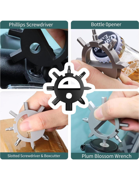 Multitool Copo de Nieve POXIMO 10 en 1 - Kit de Herramientas