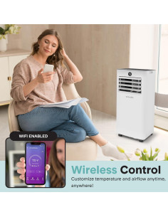 Aire Acondicionado Portátil SereneLife SLPAC83W 8000 BTU WiFi 2