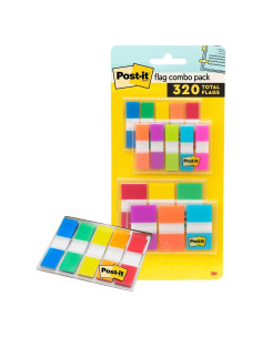 Banderas Post-it Surtidas 120x2.39cm y 200x1.19cm 3M