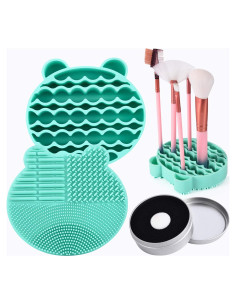Alfombrilla Limpiadora de Brochas de Maquillaje Harvest Verde