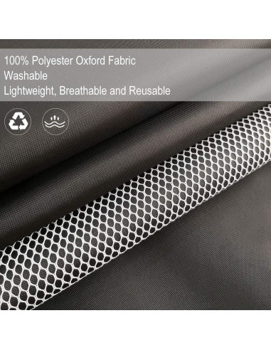 Bolsas de Ropa MASKEYON 129x58 cm con Cremallera - 2 Piezas