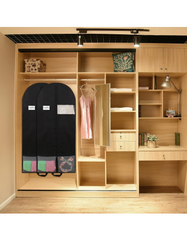 Bolsas de Ropa MASKEYON 129x58 cm con Cremallera - 2 Piezas