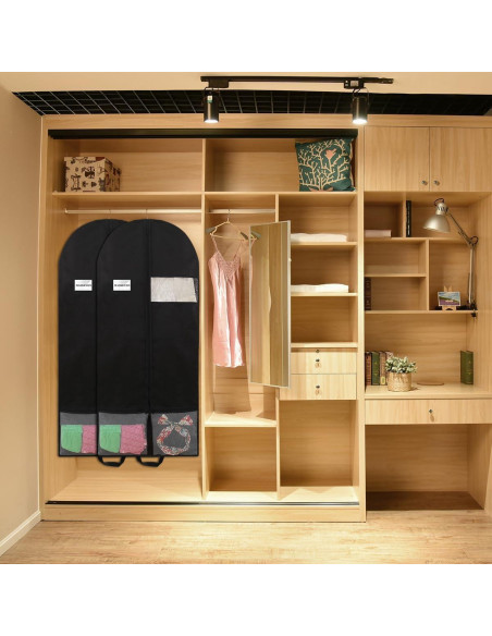 Bolsas de Ropa MASKEYON 129x58 cm con Cremallera - 2 Piezas