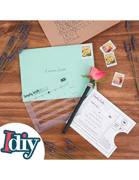 Plantilla Esténcil SCS Direct para Dirección de Sobres 12.7x10.2cm