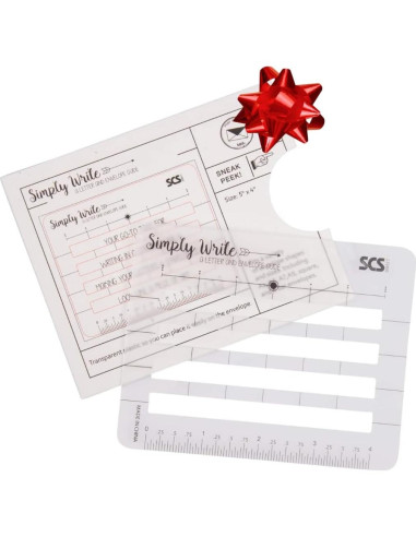 Plantilla Esténcil SCS Direct para Dirección de Sobres 12.7x10.2cm