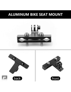 Soporte de cámara para sillín de bicicleta ParaPace PP178 - Aluminio Negro 2