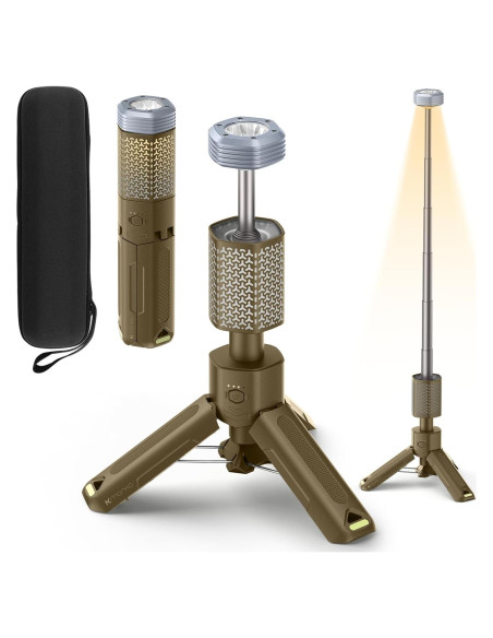 Lámpara de Camping MORIKO Telescópica 10,500mAh IP67 Amarillo Lámpara de Camping MORIKO Telescópica 10,500mAh IP67 Amarillo