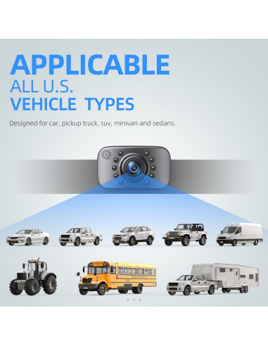 Cámara de Respaldo eRapta ERT01 Universal 149 IP69K