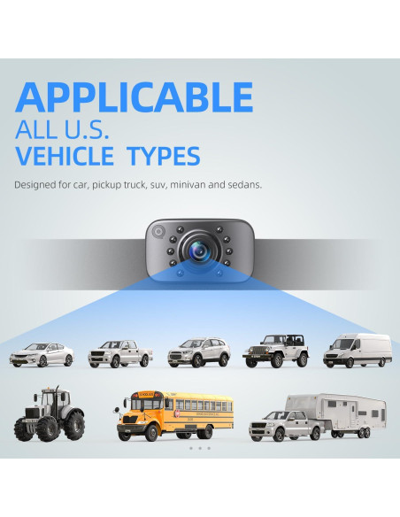 Cámara de Respaldo eRapta ERT01 Universal 149 IP69K