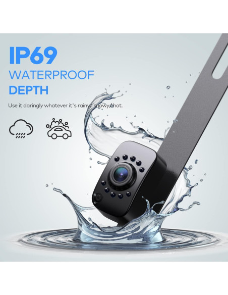 Cámara de Respaldo eRapta ERT01 Universal 149 IP69K