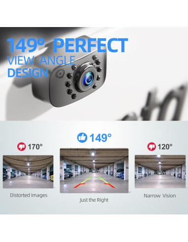 Cámara de Respaldo eRapta ERT01 Universal 149 IP69K