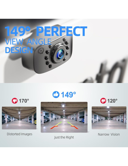 Cámara de Respaldo eRapta ERT01 Universal 149 IP69K