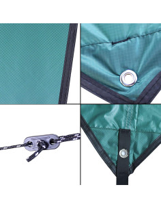 Lona de Camping Impermeable BlueDorado 360x290cm Multiusos 2