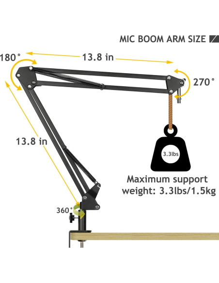 Soporte de Micrófono Ajustable Audio Technica AT2020 con Montura de Choque y Pantalla de Espuma