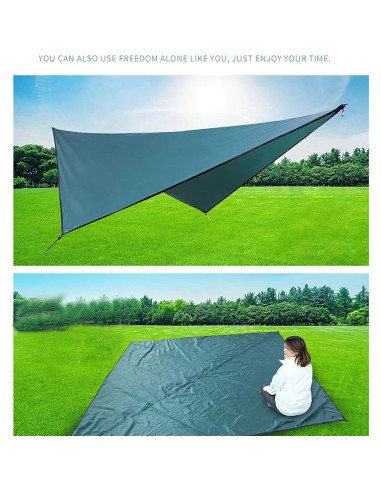 Lona de Camping Impermeable BlueDorado 360x290cm Multiusos
