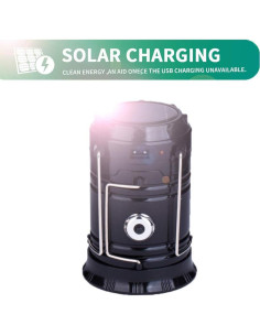 Linterna de Camping LED Censinda 5800 Solar y Recargable 2