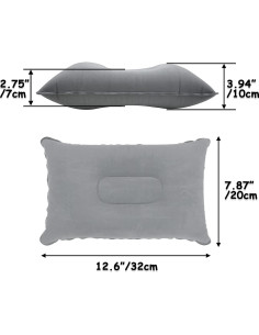 Paquete de 3 Almohadas Inflables PCTC para Camping y Viajes 2