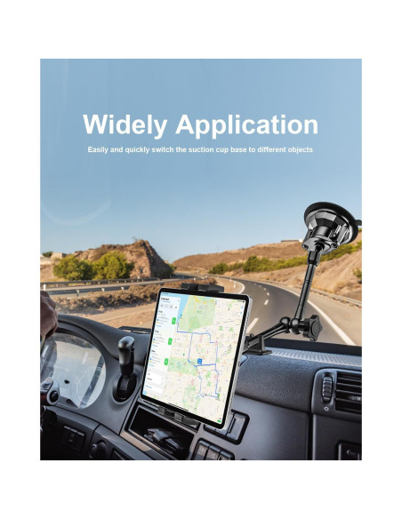 Soporte de Tableta Woleyi Alta Resistencia para Vehículo 4.7-13"