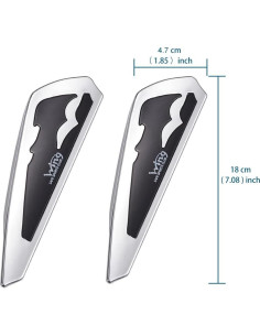 Alerones de Limpiaparabrisas AuMoHall para Coche - Negro 2