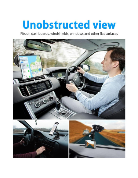 Soporte de Tablet para Coche YOOZ con Ventosa 360 Negro