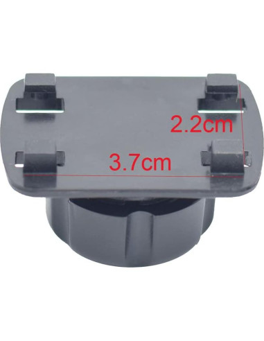 Adaptador Soporte Teléfono Coche JAGTRADE 17mm Negro