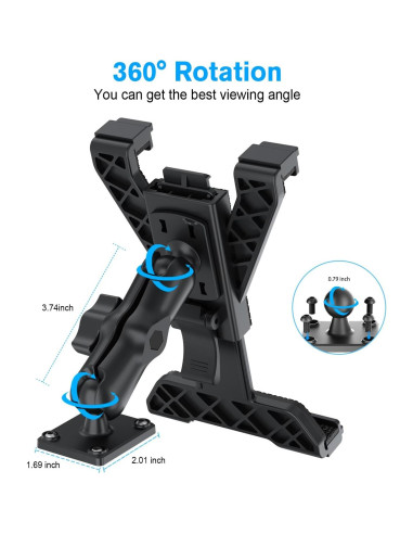 Soporte para Tableta PLDHPRO JP01-P1 para Vehículo 360