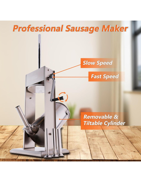 Máquina Rellenadora de Salchichas y Churros Hakka 5L