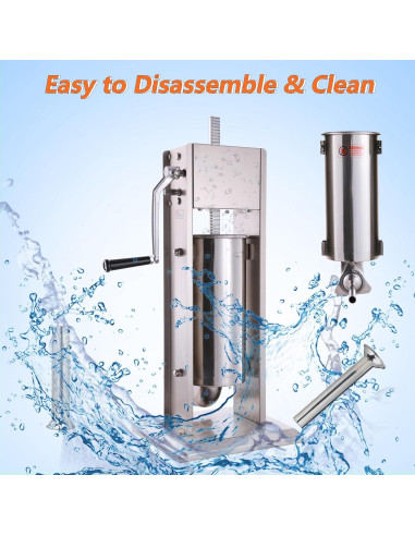 Máquina Rellenadora de Salchichas y Churros Hakka 5L