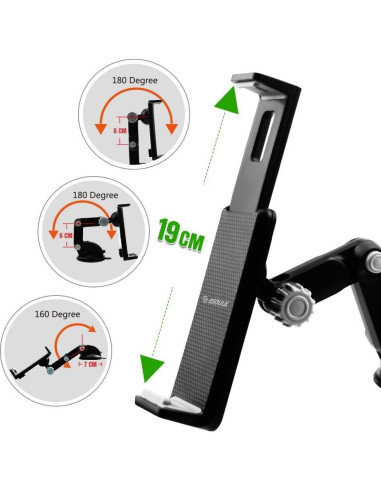 Soporte Universal para Tablet y Móvil ESOULK EH11PBK Negro