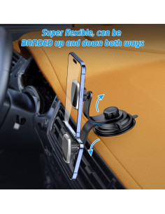 Soporte Magnético para Teléfonos de Coche WixGear 2023 Flexible 2