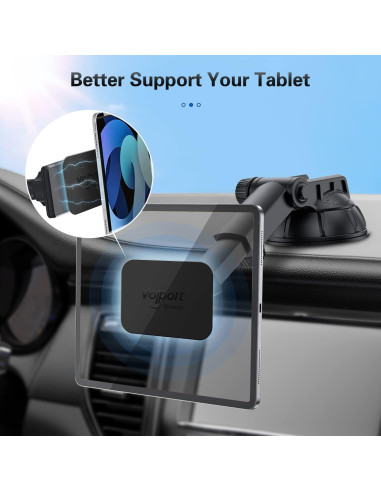 Placas Metálicas Adhesivas VOLPORT para Soporte de Teléfono