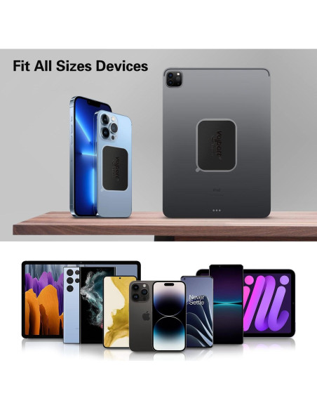 Placas Metálicas Adhesivas VOLPORT para Soporte de Teléfono