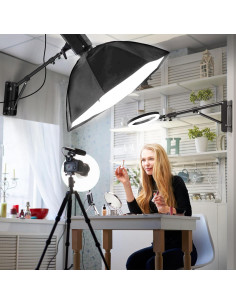 Soporte de Pared Triangular YI ZHE 133cm Ajustable para Luz 2