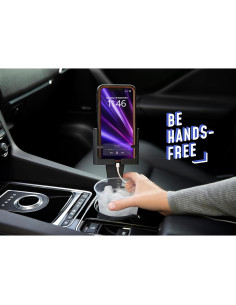 Soporte para Teléfono en Portavasos CELL PHONE SEAT Negro 2-Pack 2