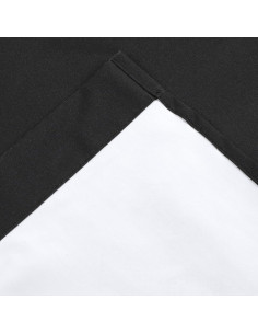 Cortinas Opacas Tendencias de Interior Crepúsculo 3 Piezas 100% Poliester Negro 2